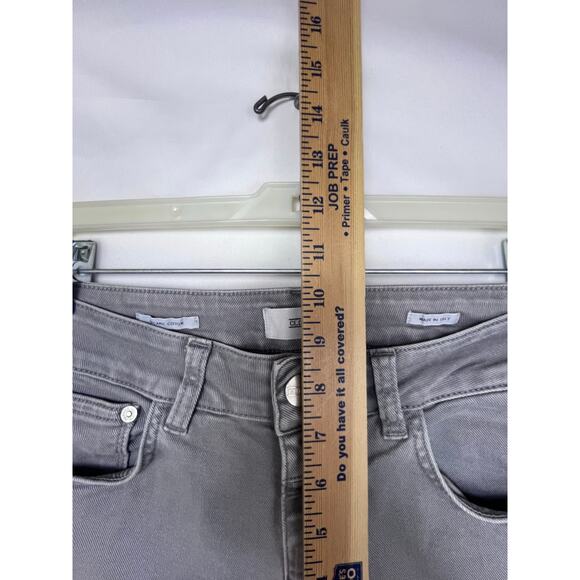 Closed Denim Women's Size 28 Gray Zip Up Flat Front Tapered Leg Denim Jeans - Picture 6 of 8